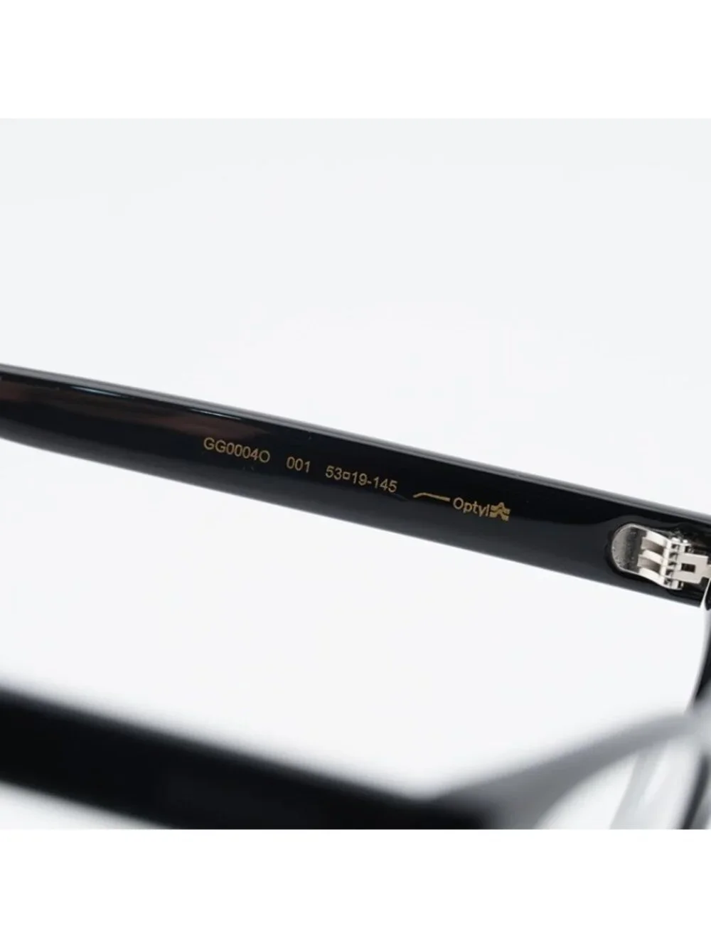 Gucci GG0004O 001 Eyeglasses Black 53mm Square Frame